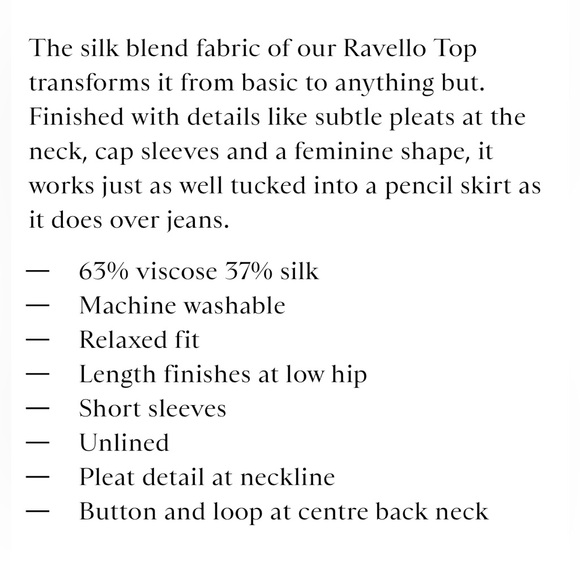 Boden Ravello Silk Blend Navy Blue & White Floral Print Pleated Top - 8 - Picture 12 of 13